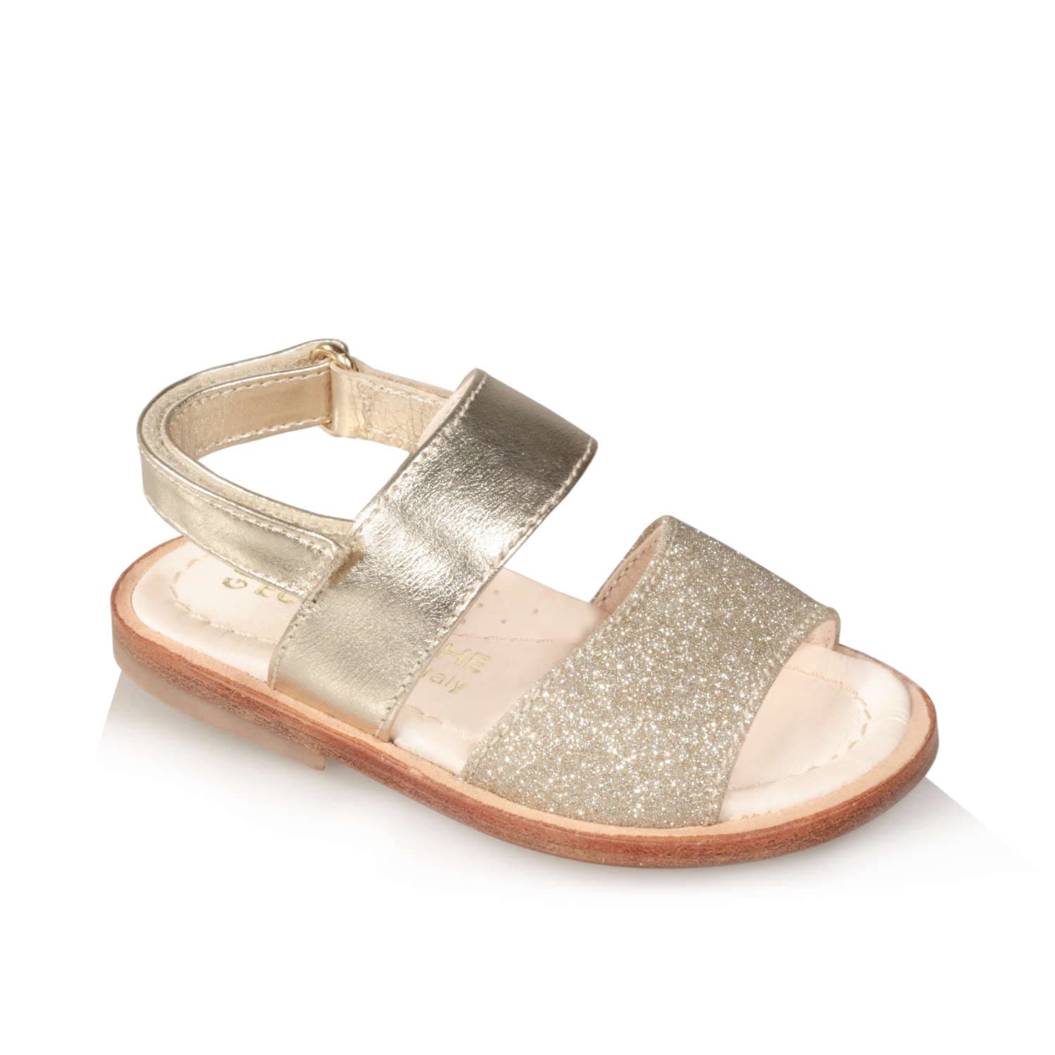 Sandalo oro da bambina artigianale e Made in Italy - Gioiecologiche