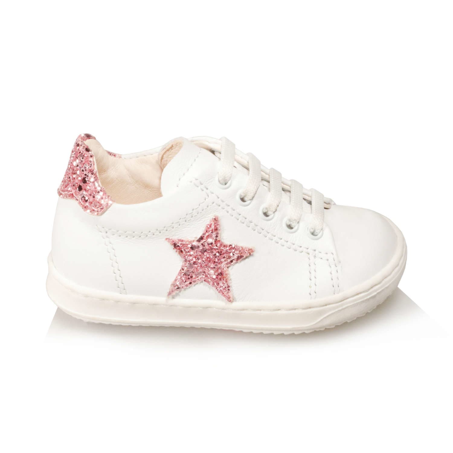Luisaviaroma Bambina Scarpe Sneakers Sneakers con glitter Sneakers "riko" In Pelle E Glitter 