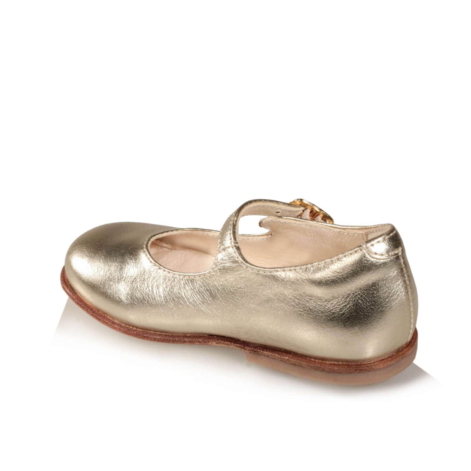scarpe color oro bambina