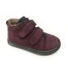 scarpa per bambini bordeaux con due strappi