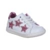 Sneakers con tre stelline glitter rosa