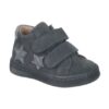 Scarpa bambini con due strappi color grigio