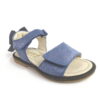 Sandalo blu da bambina in vitello stars