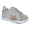 Sneaker bambina in vitello bianco
