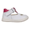 Scarpa bambina con due occhi bianco e fucsia