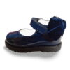 Ballerine da bambina in vernice blu