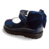 Ballerine da bambina in vernice blu
