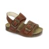 Sandalo da bambini in vitello beige cuoio